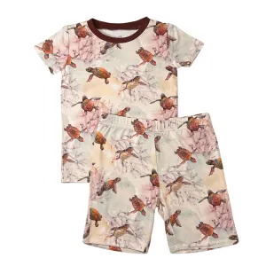 Seas the Rainbow two-piece short sleeve with shorts pajamas