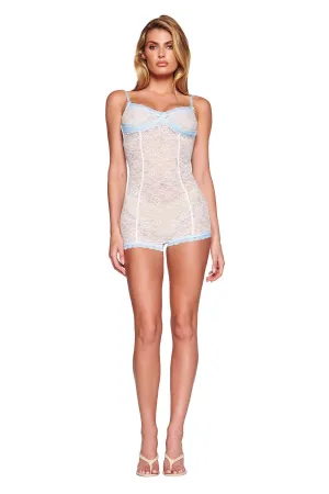 SERINA ROMPER - WHITE : LACE