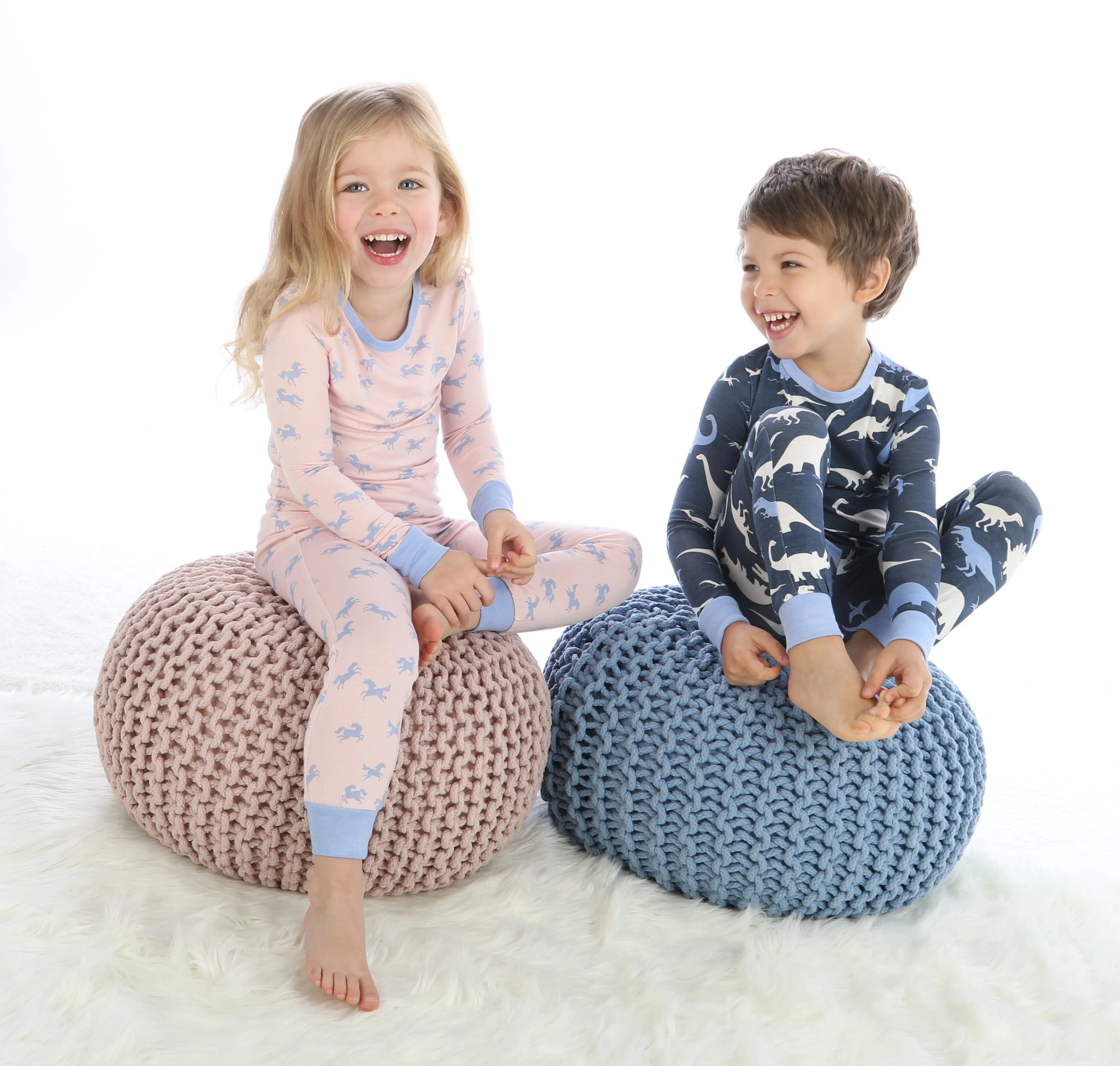 Silkberry Baby Bamboo Dino Kingdom Printed Pajama Set