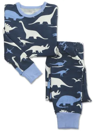 Silkberry Baby Bamboo Dino Kingdom Printed Pajama Set