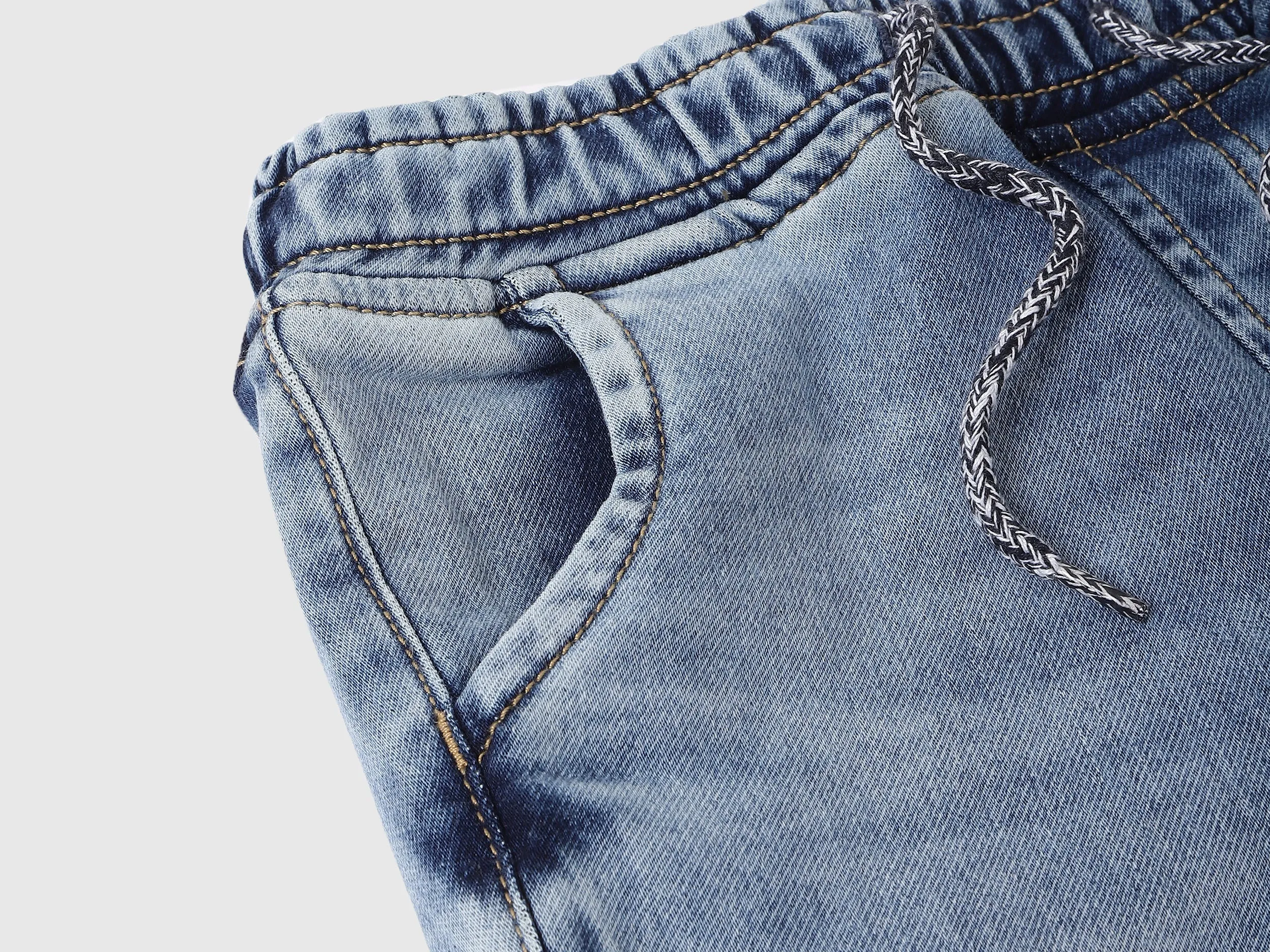Solid Jogger Fit Jeans