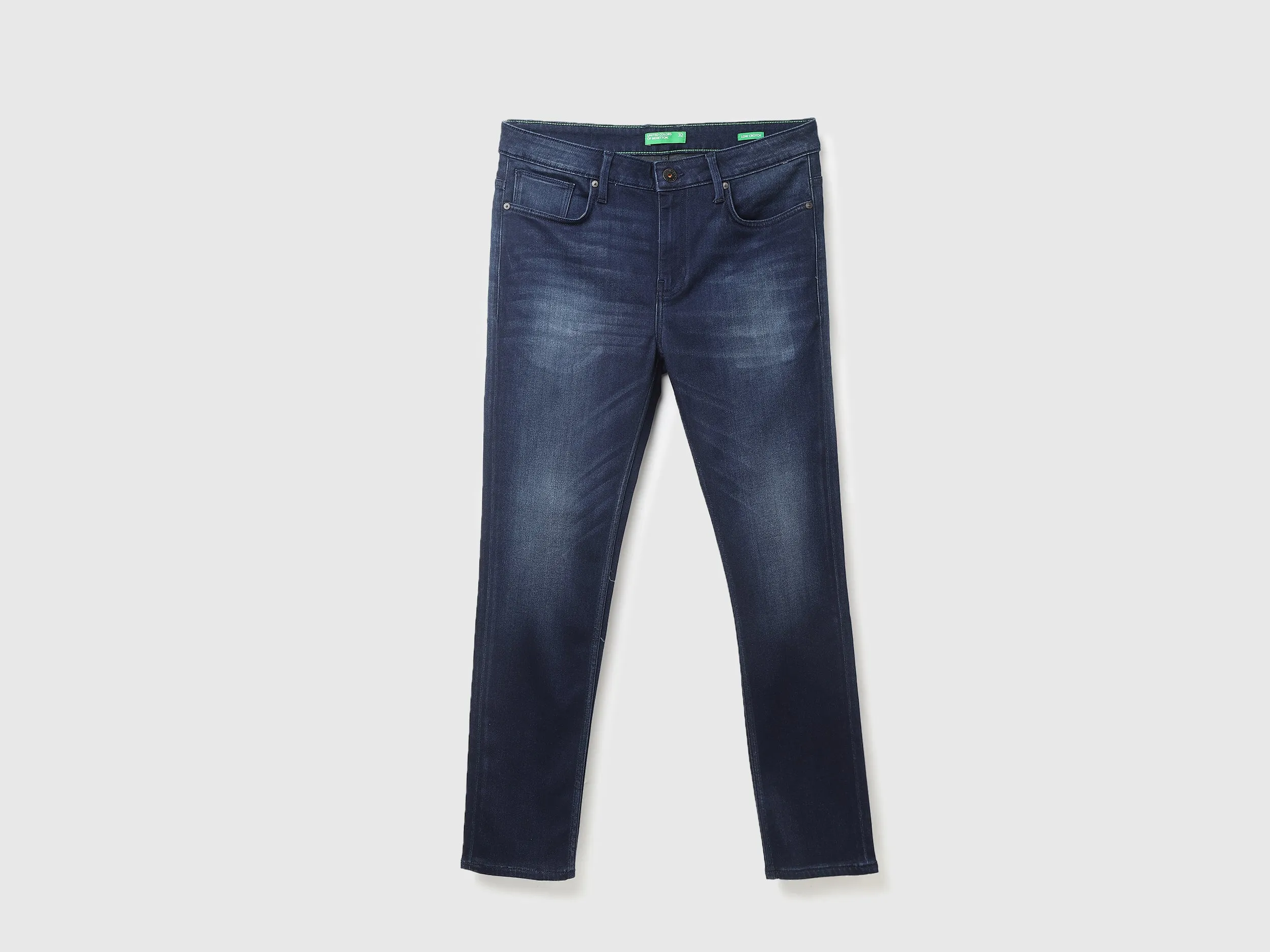 Solid Low Crotch Jeans