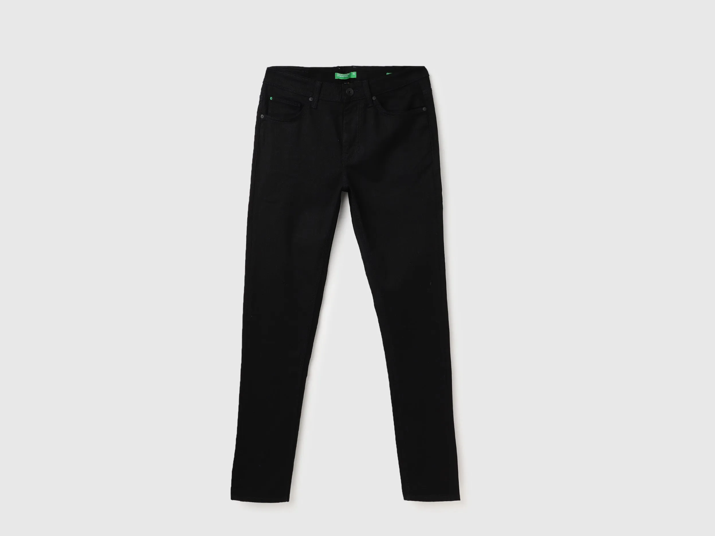 Solid Mid Rise Skinny Fit Jeans