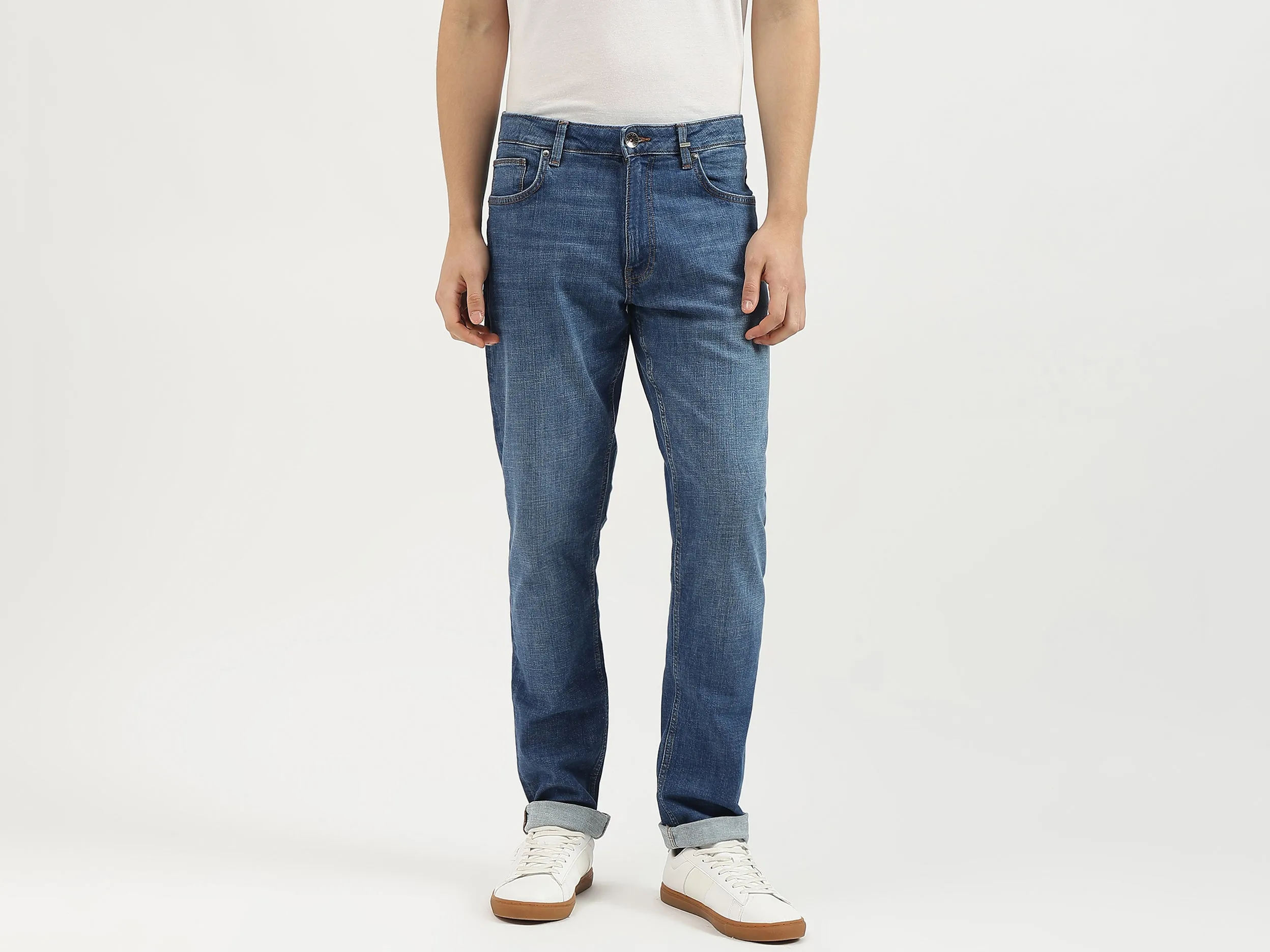 Solid Slim Fit Jeans