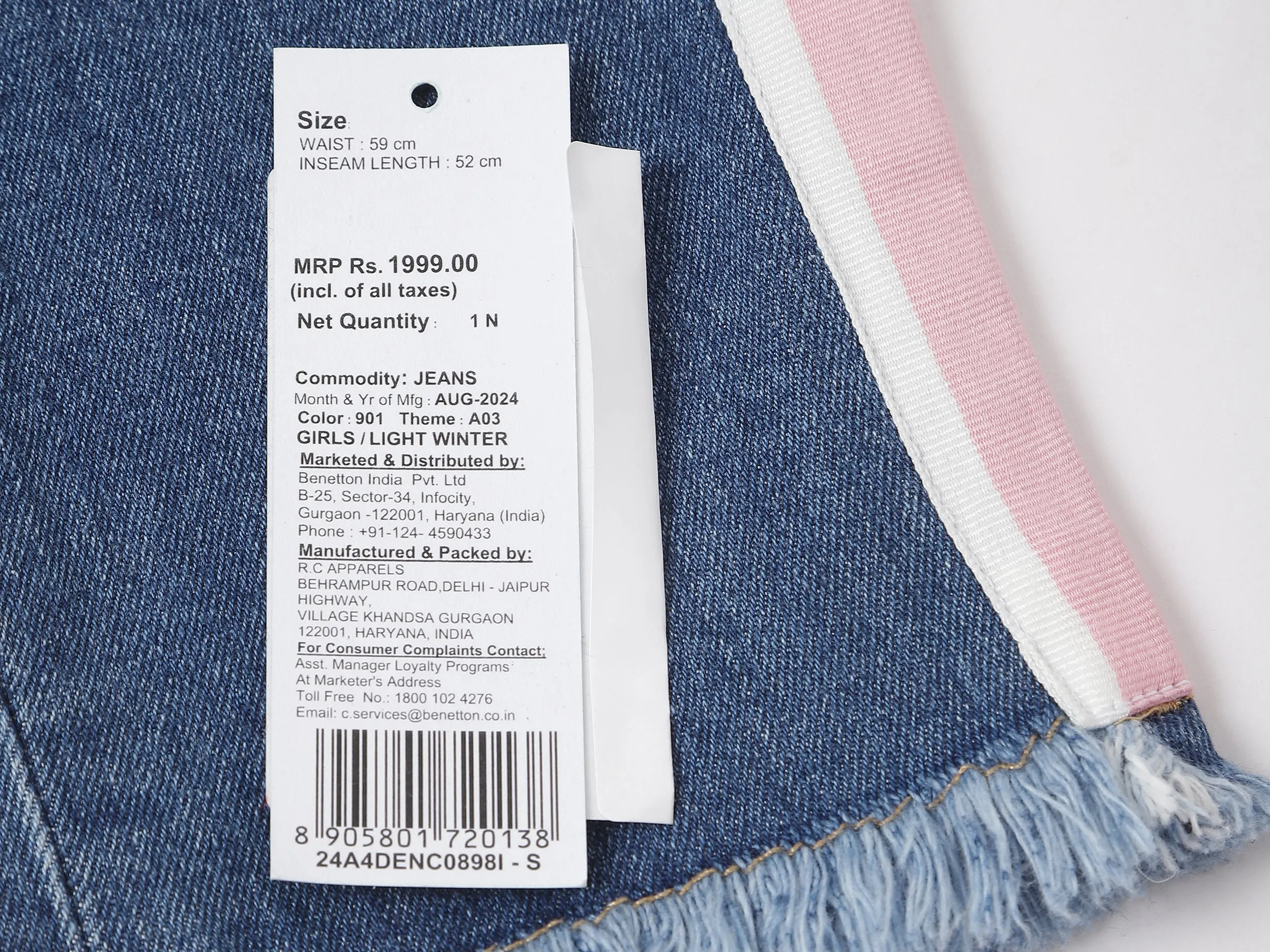 Solid Straight Fit Jeans
