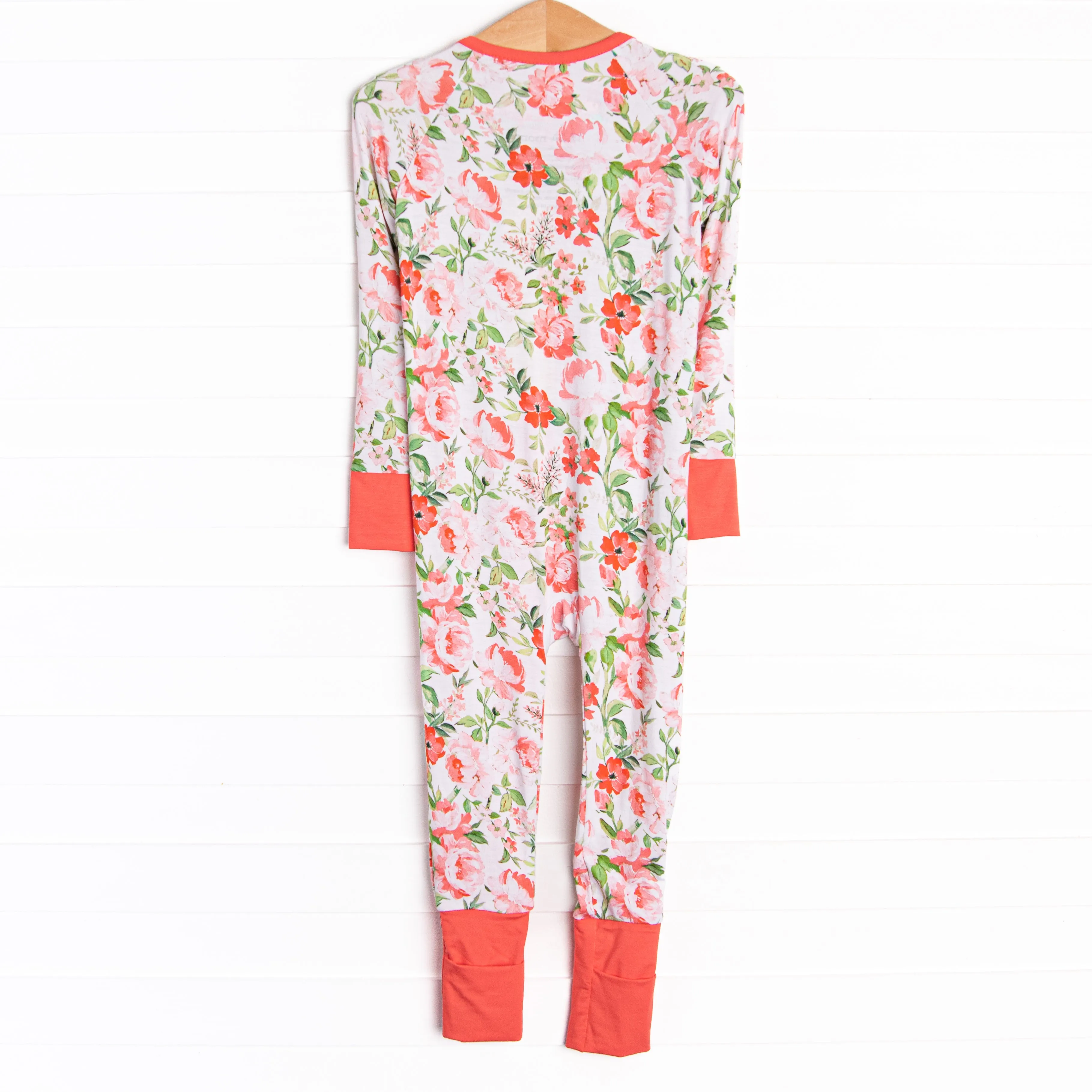 Springtime Slumber Bamboo Zippy Pajama, Red