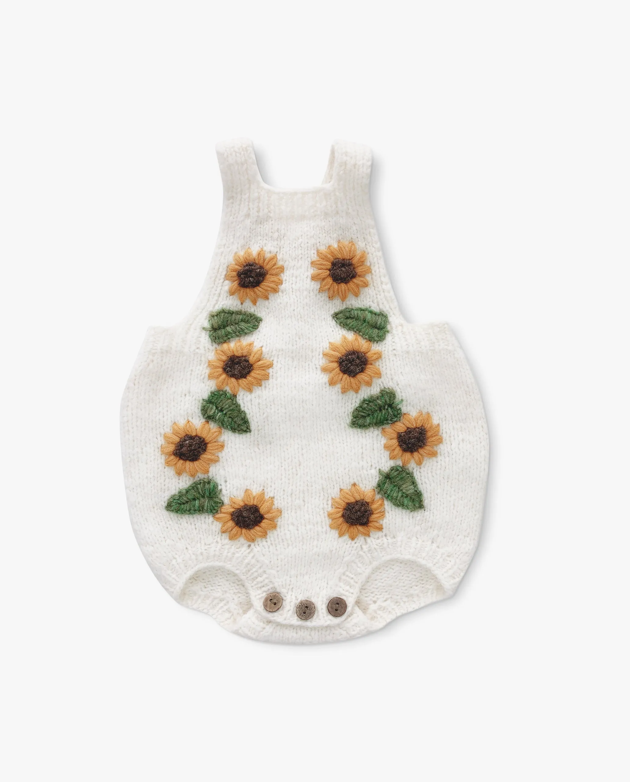 Sunflowers romper | Off white