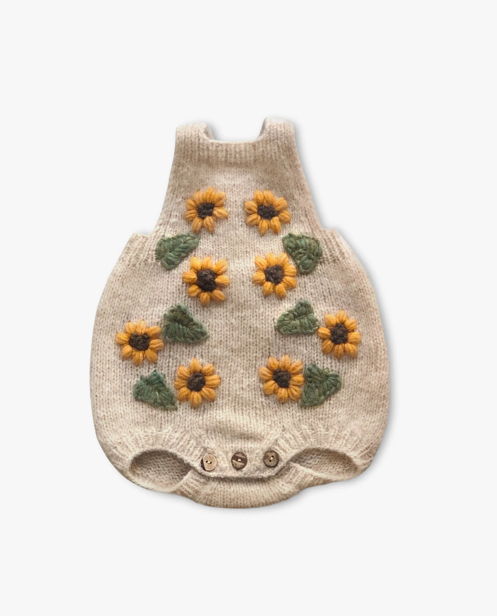 Sunflowers romper | Wheat