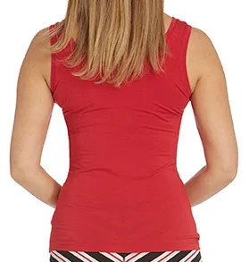 Tani Scoop Tank - Crimson