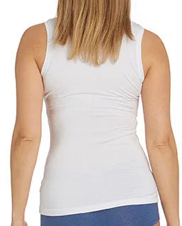 Tani Scoop Tank - White