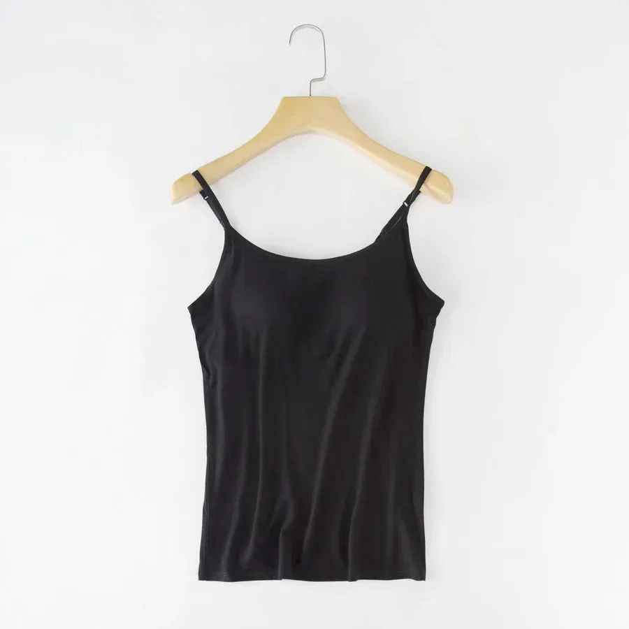 Tank Top with Built in Bra Camisole