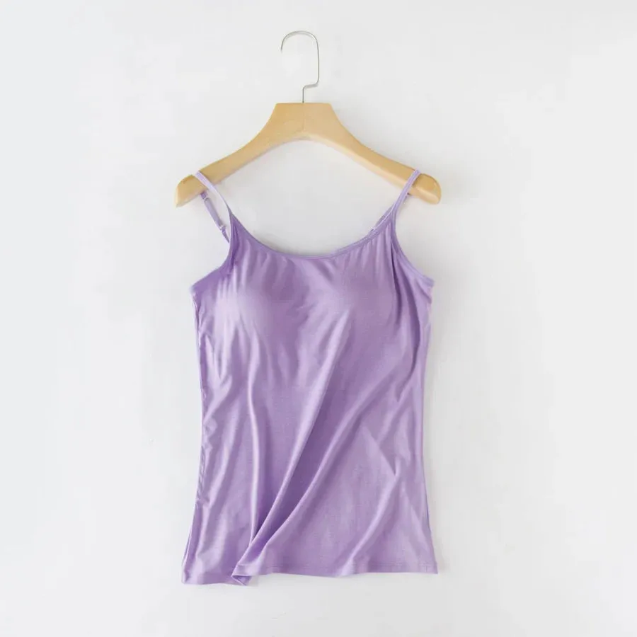 Tank Top with Built in Bra Camisole