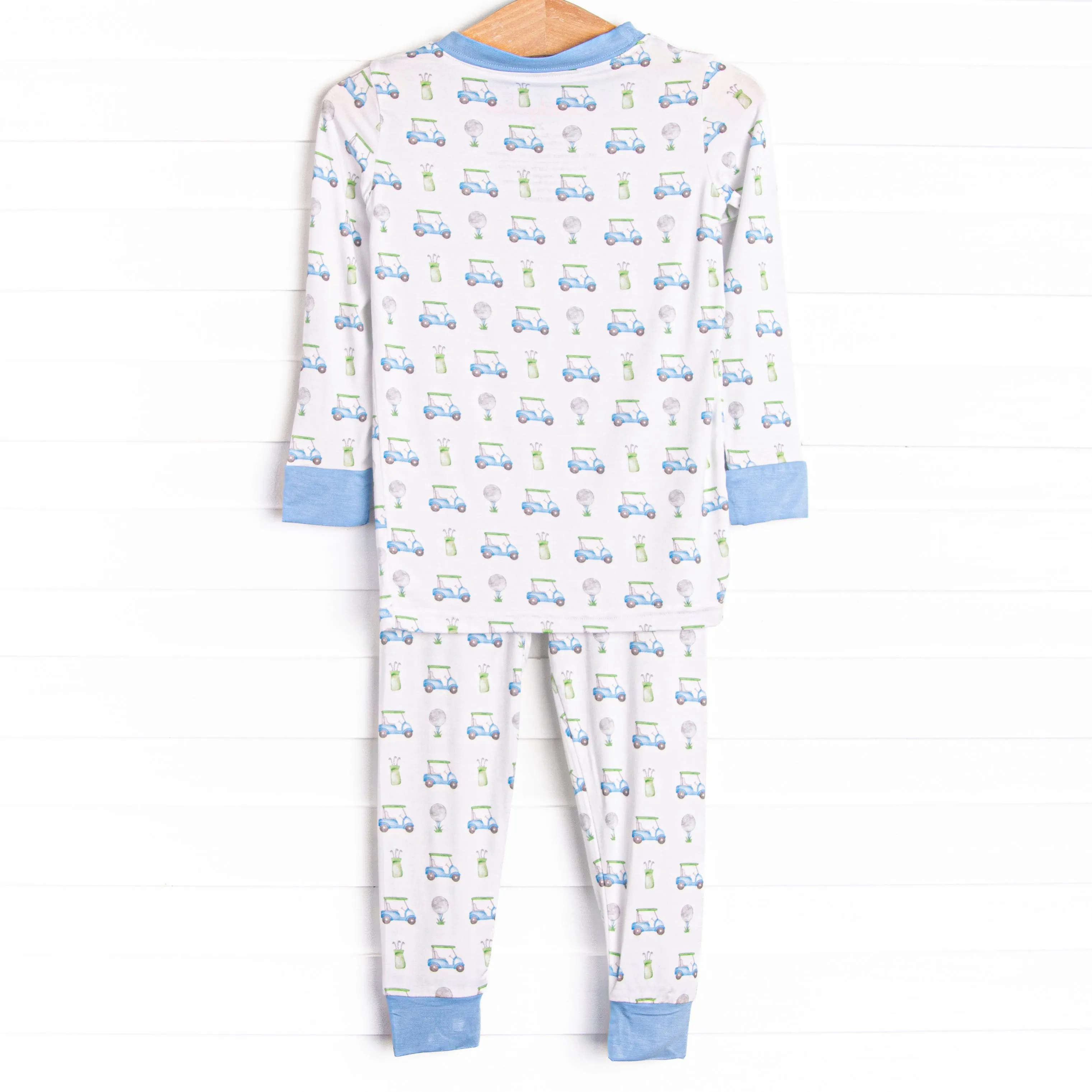 Tee Time Bamboo Pajama Set, Blue