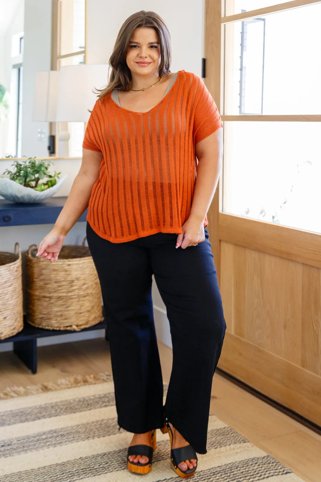 The Monique- Black Wide Leg Crop Jeans