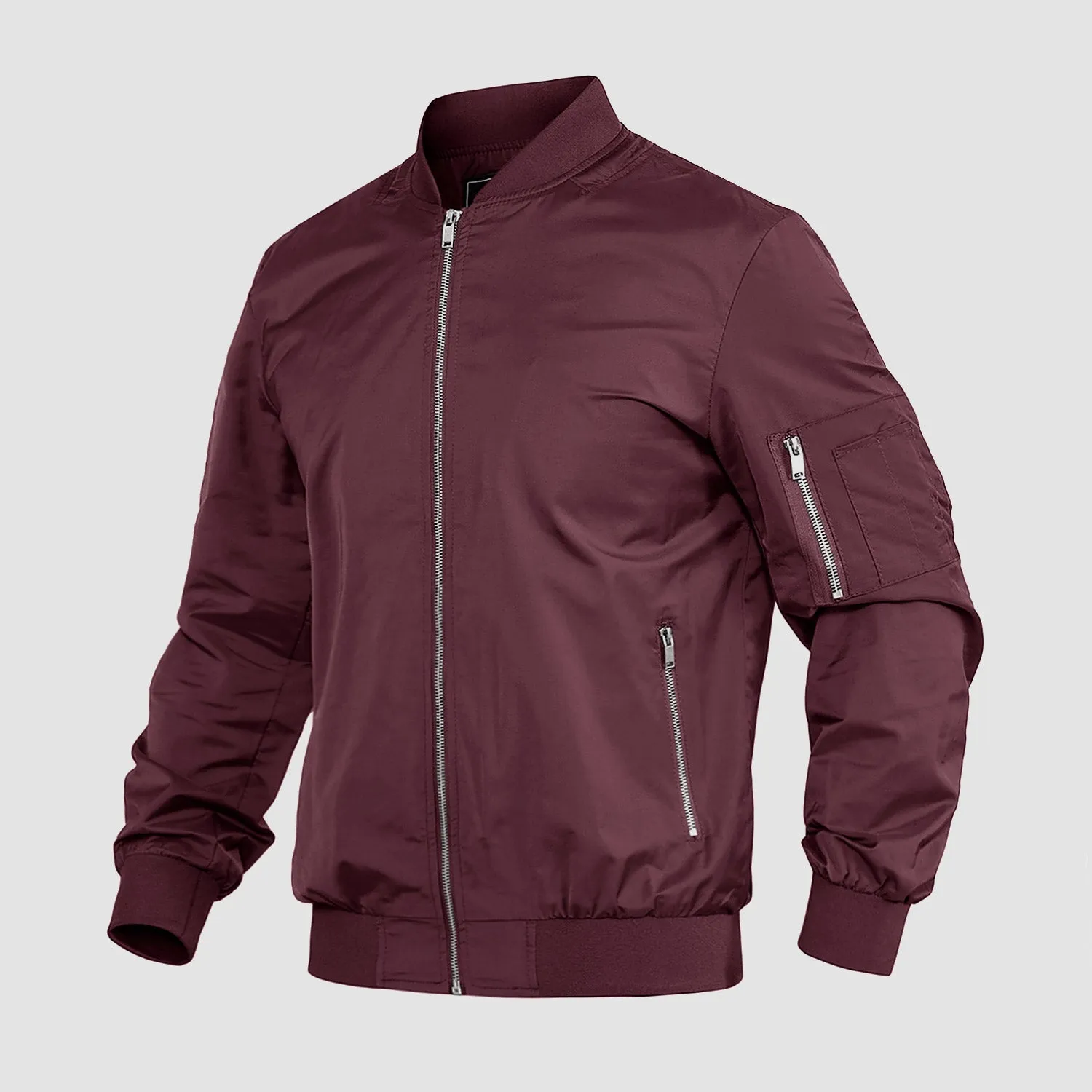 Timeless Bomber Jacket for Men with Ribbed Details