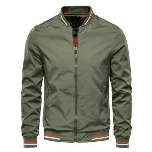 Versatile Lightweight Windbreaker Bomber Jacket for Men