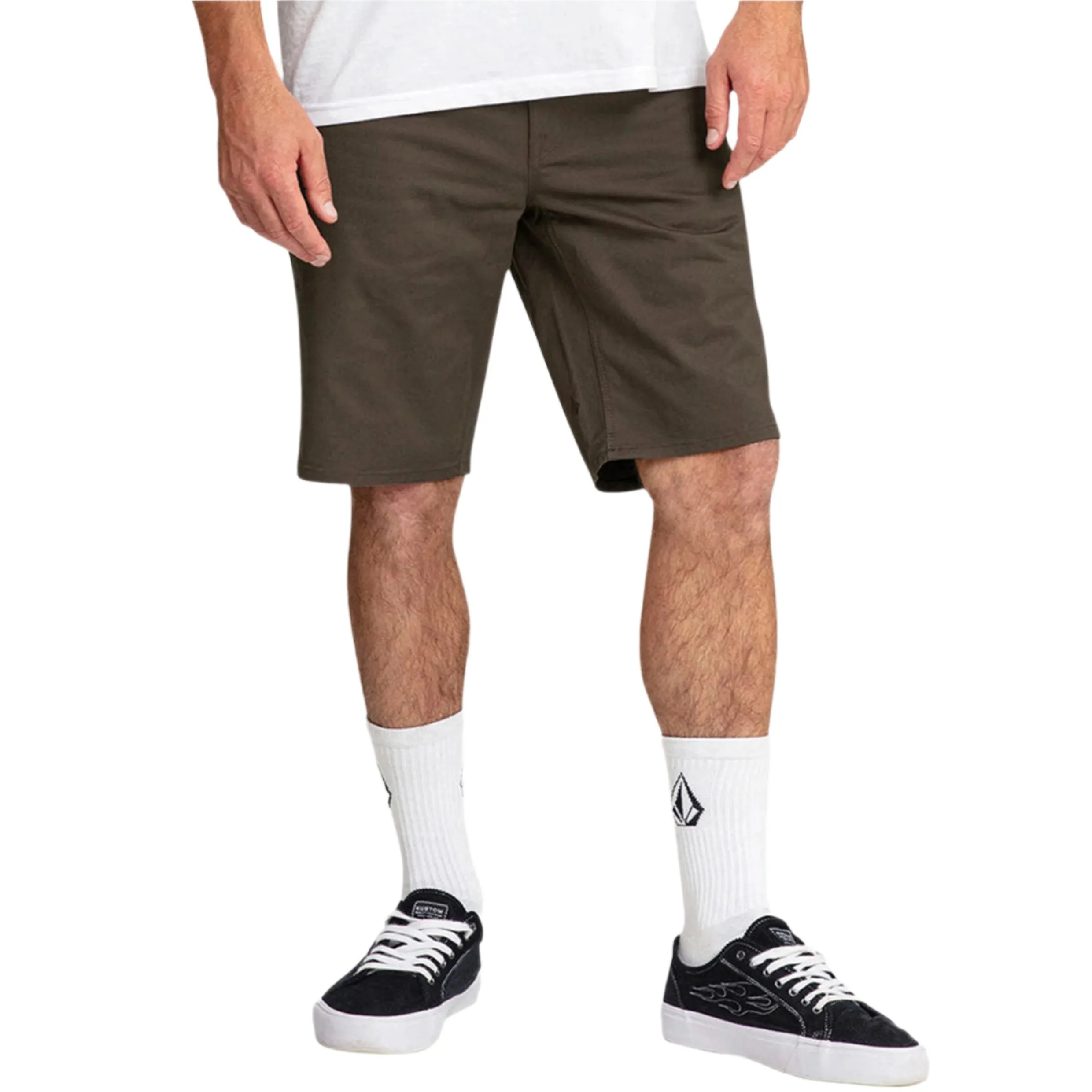 VOLCOM SOLVER LITE MENS SHORT MUSHROOM