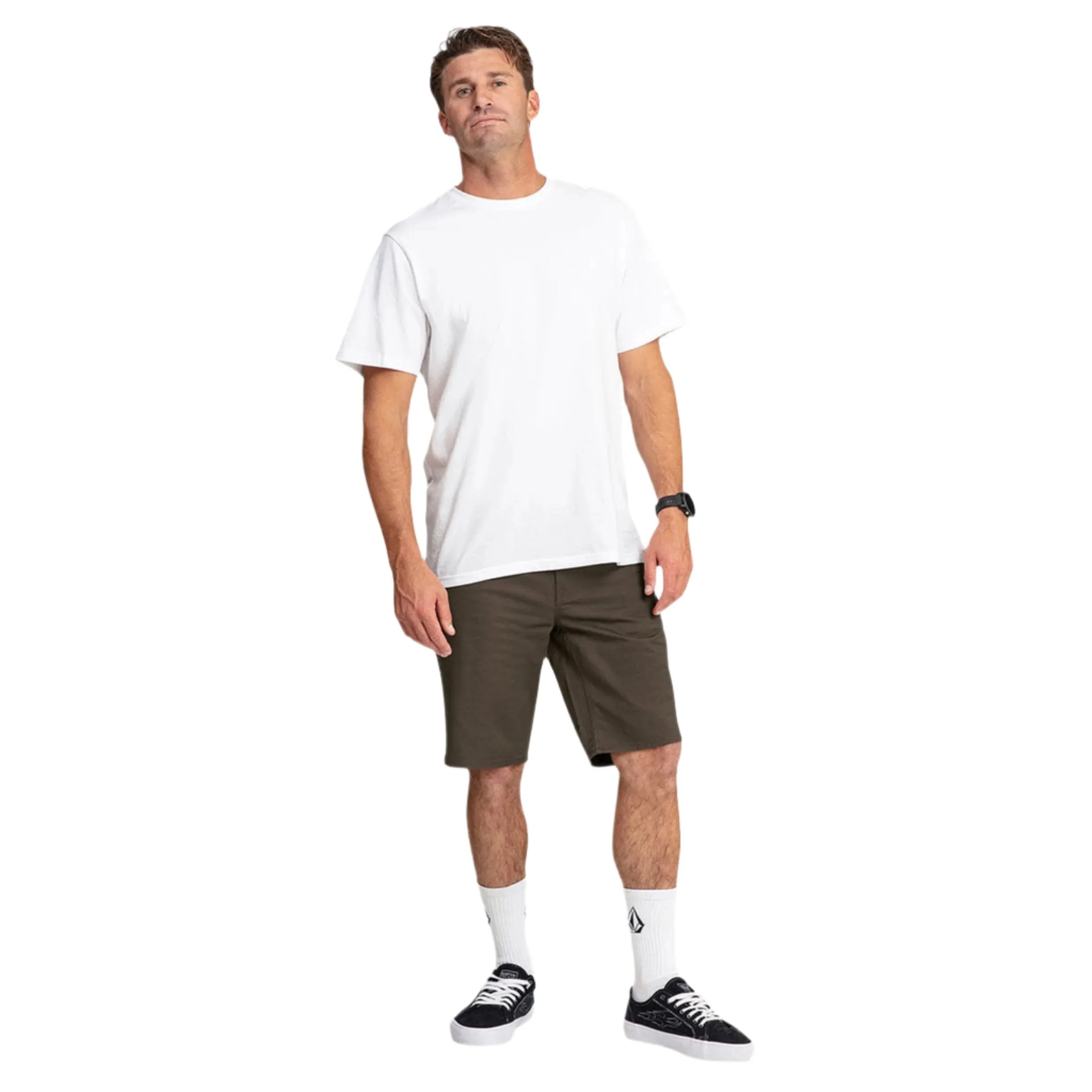 VOLCOM SOLVER LITE MENS SHORT MUSHROOM