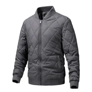 Warm and Stylish Bomber Jacket for Men's Fall and Winter