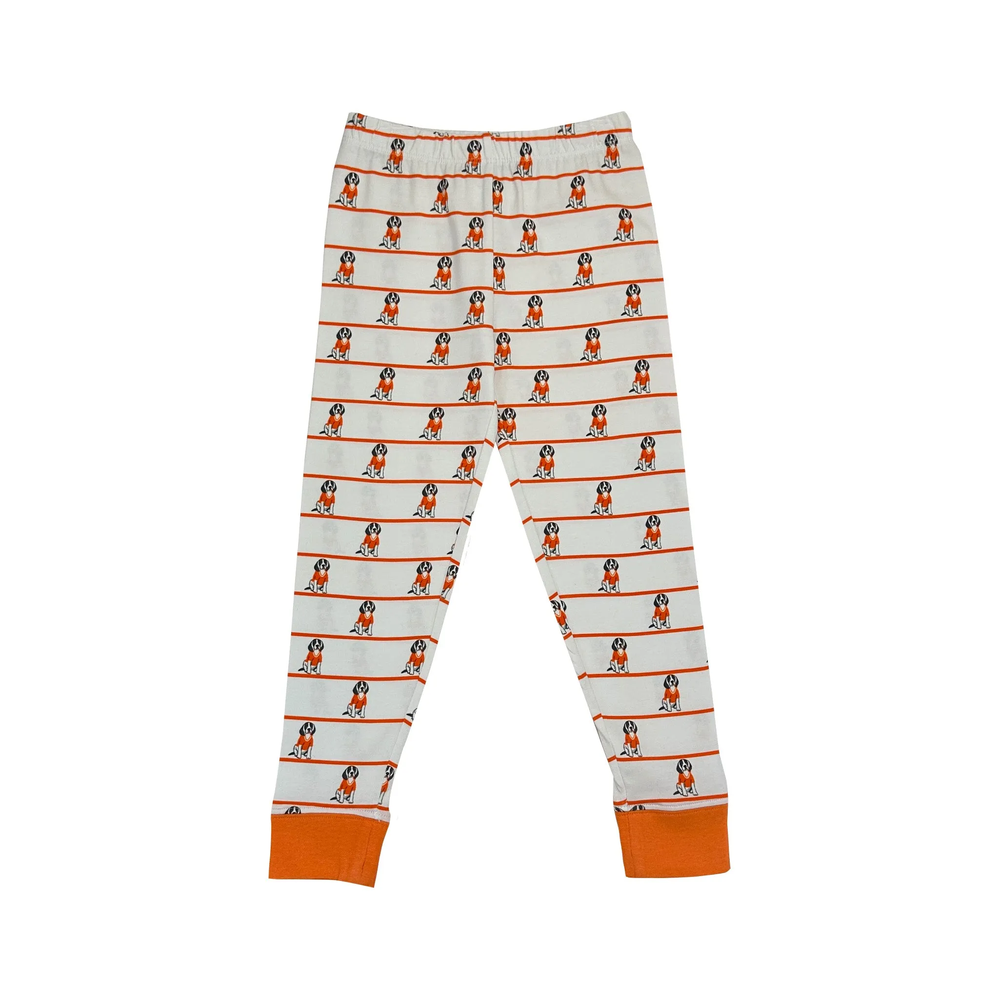 White & Orange Boy's PJ Set