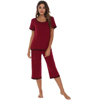 WiWi Bamboo Pajamas Set for Women Lightweight Sleepwear