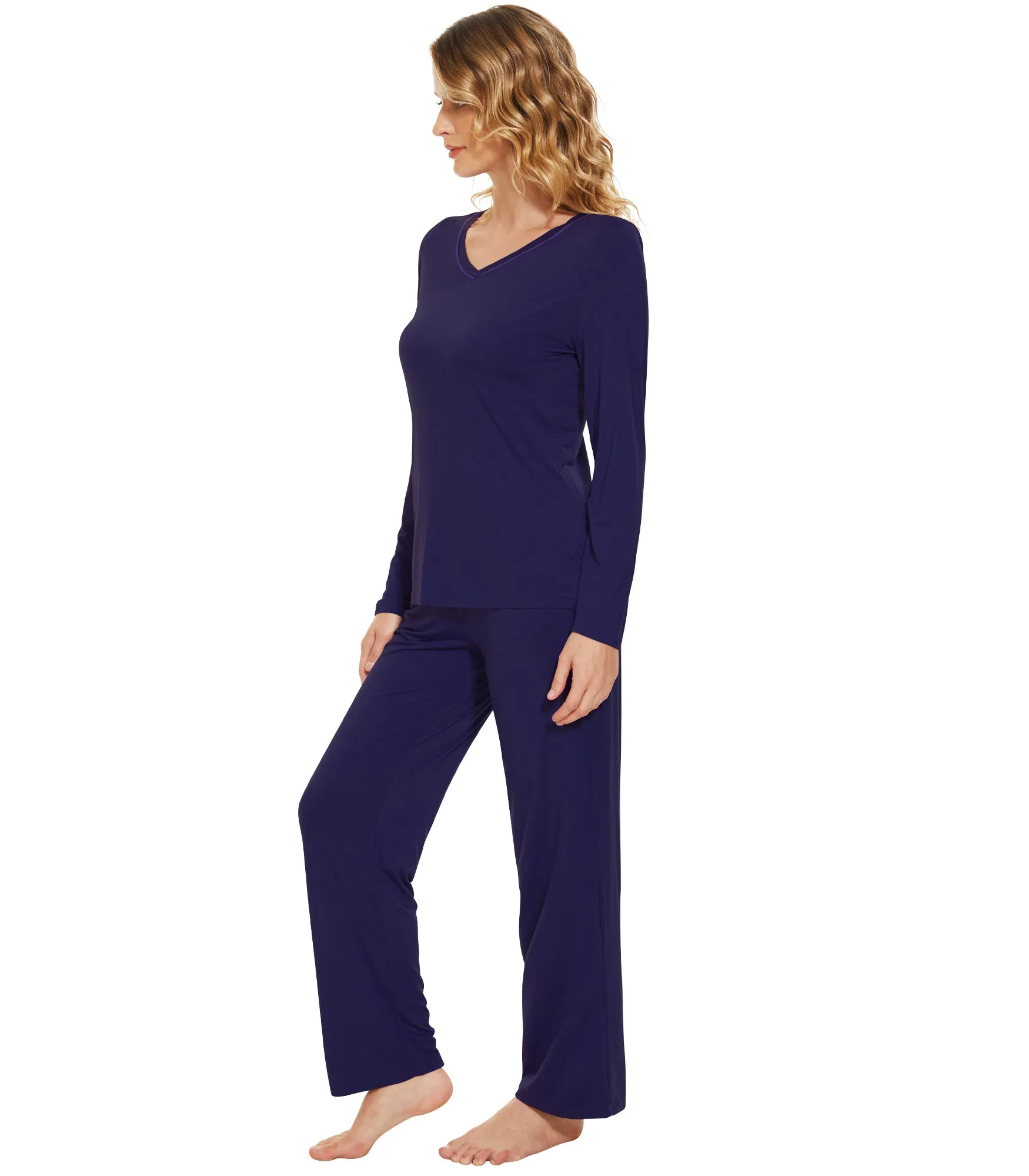 WiWi Bamboo Pajamas Set for Women Soft Sleepwear