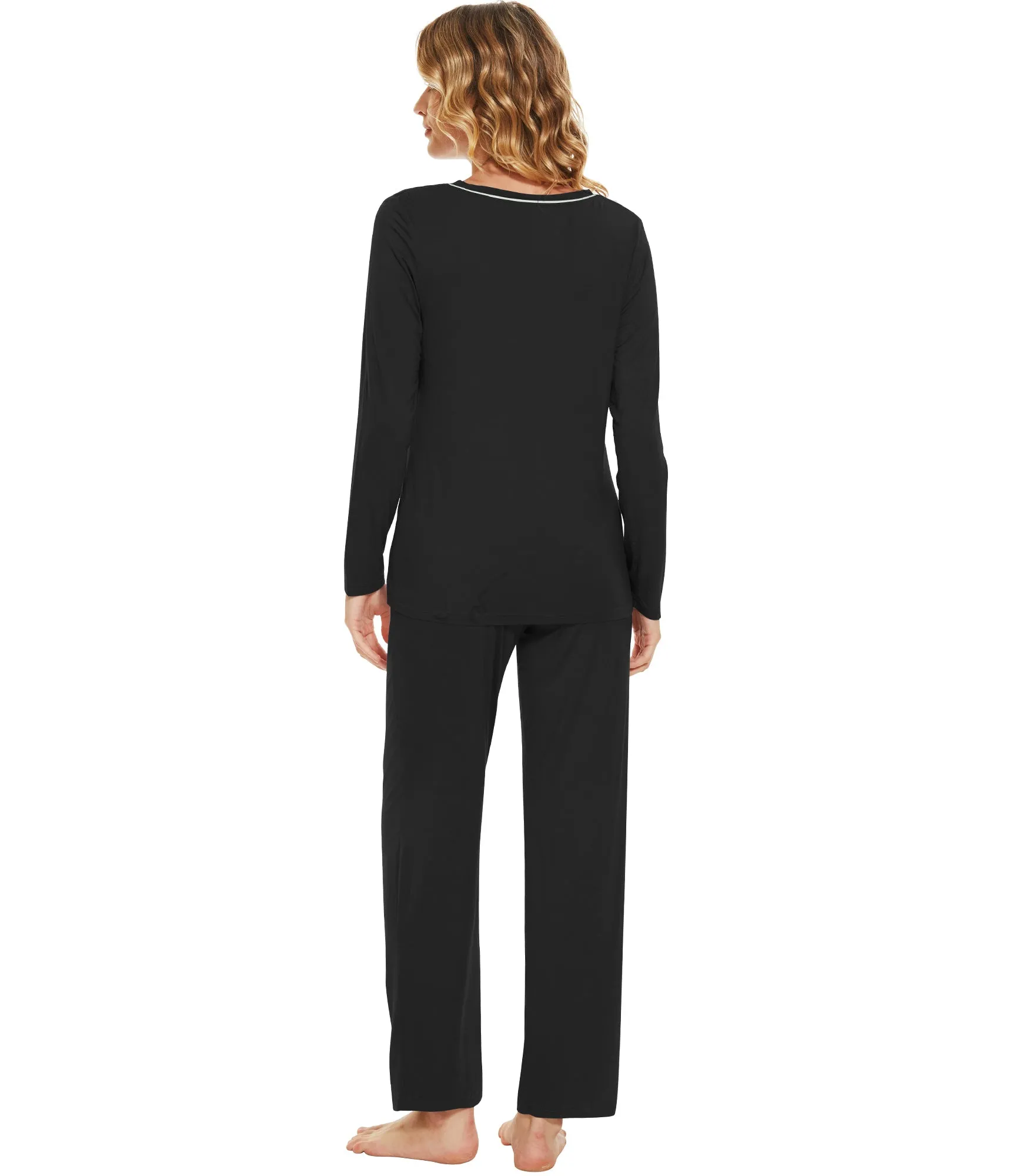 WiWi Bamboo Pajamas Set for Women Soft Sleepwear