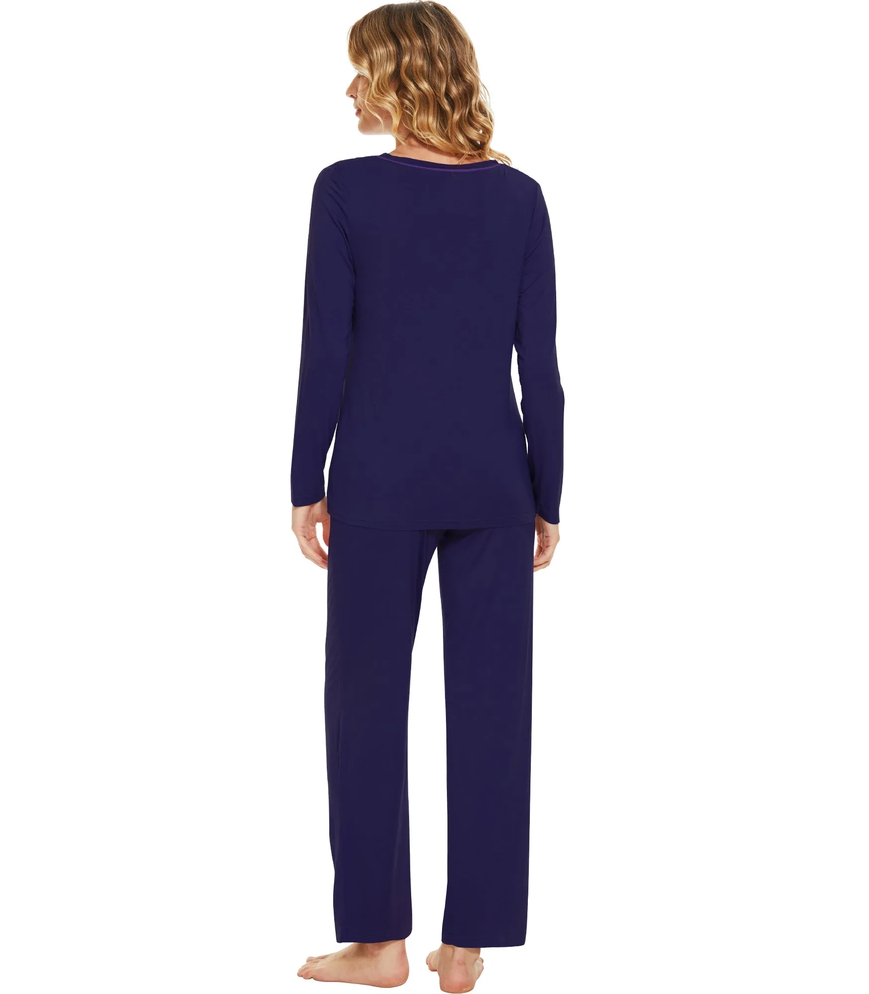 WiWi Bamboo Pajamas Set for Women Soft Sleepwear