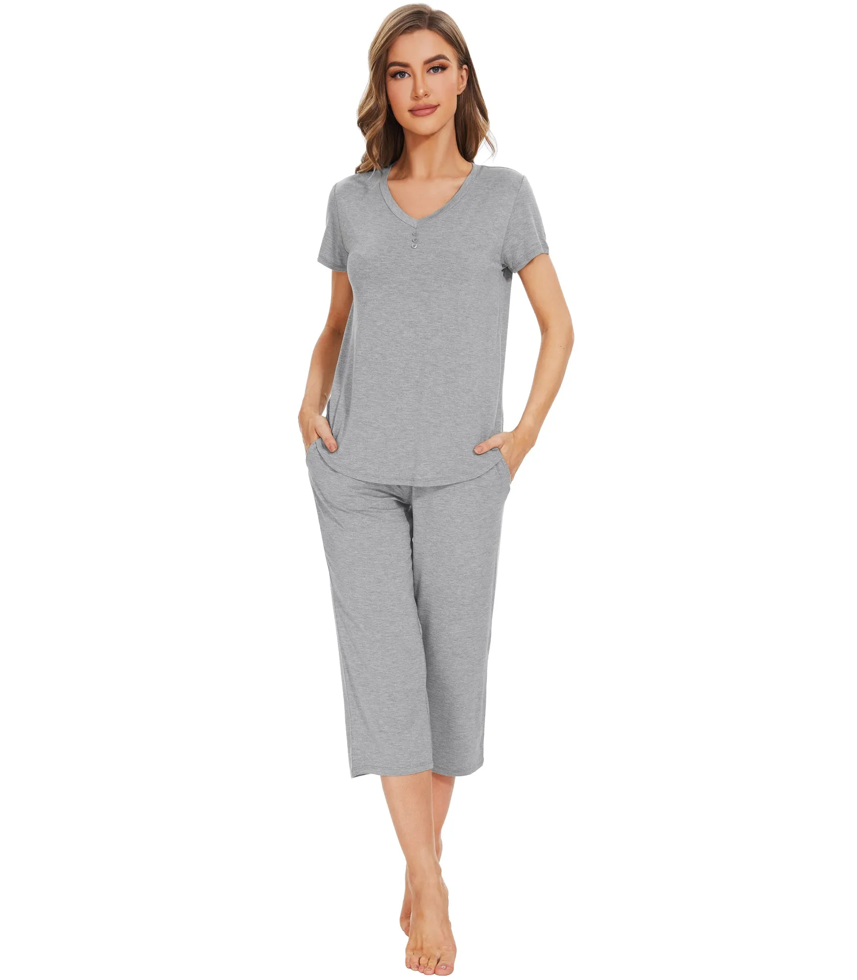 WiWi Women's Bamboo Pajama Set