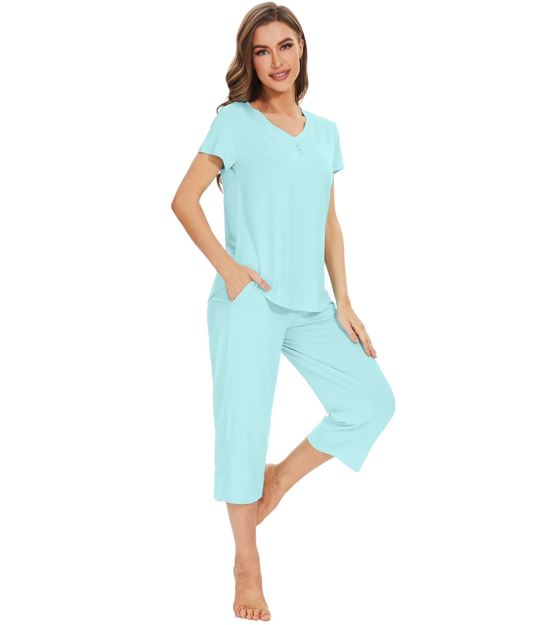 WiWi Women's Bamboo Pajama Set