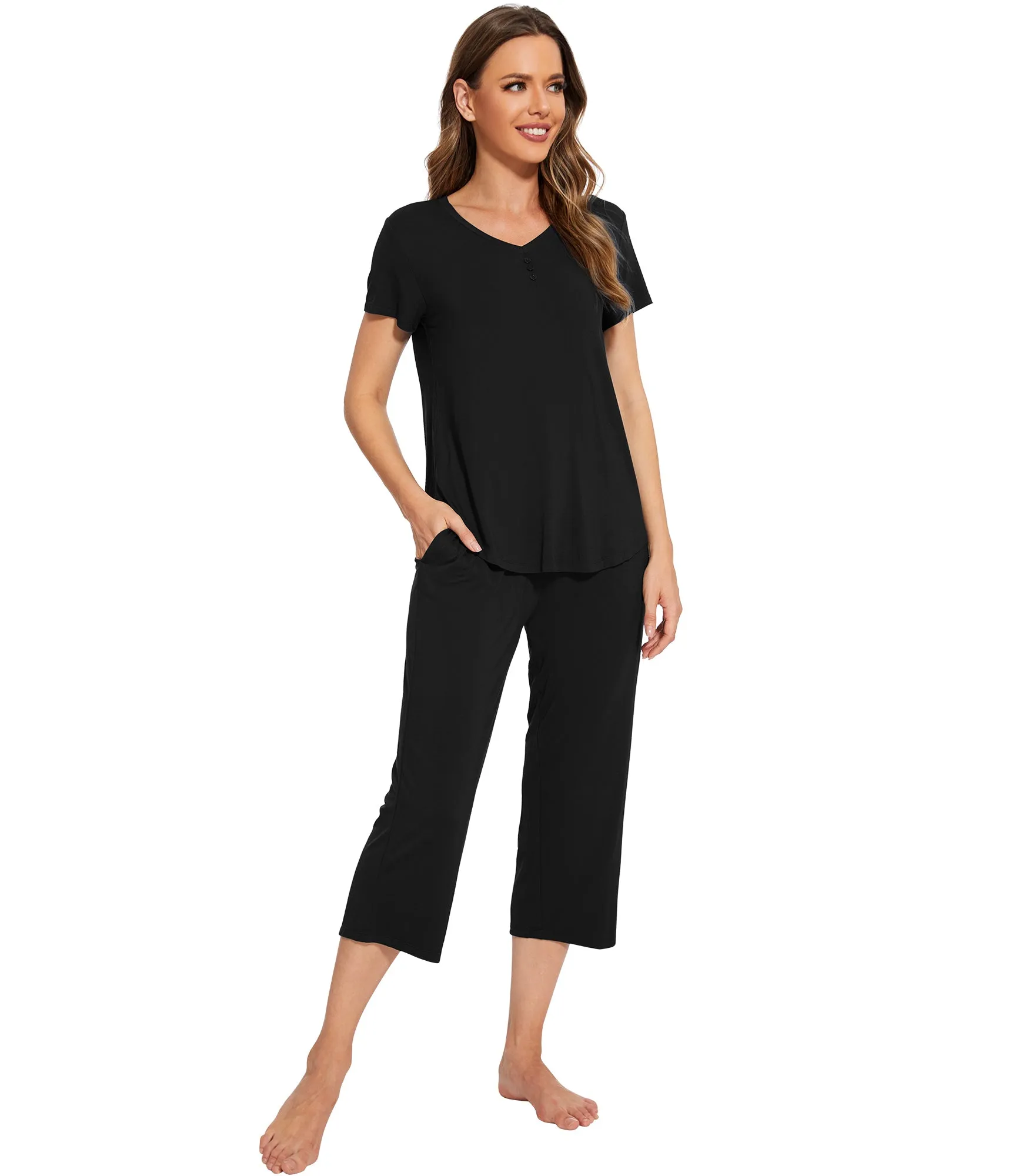 WiWi Women's Bamboo Pajama Set