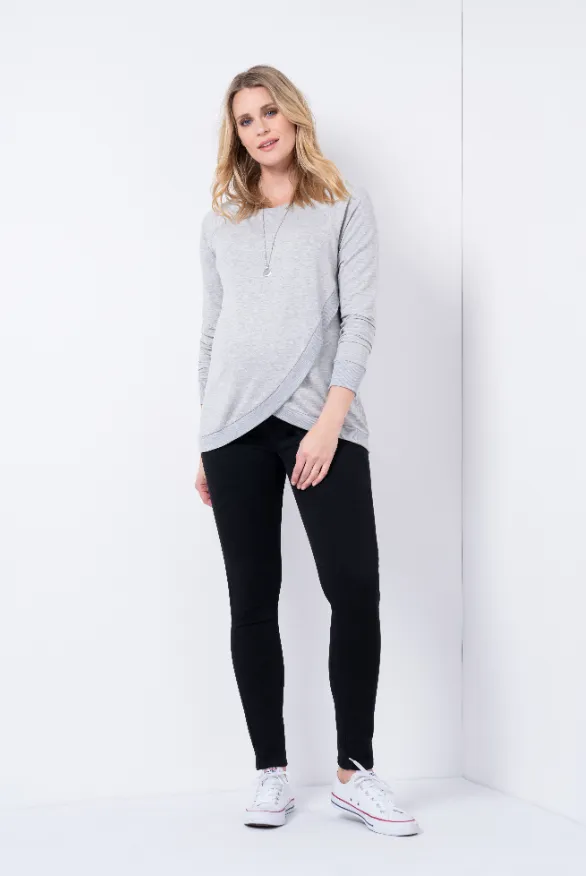 Women's Black Seraphine organic cotton over the bump Skinny fit Maternity jeans