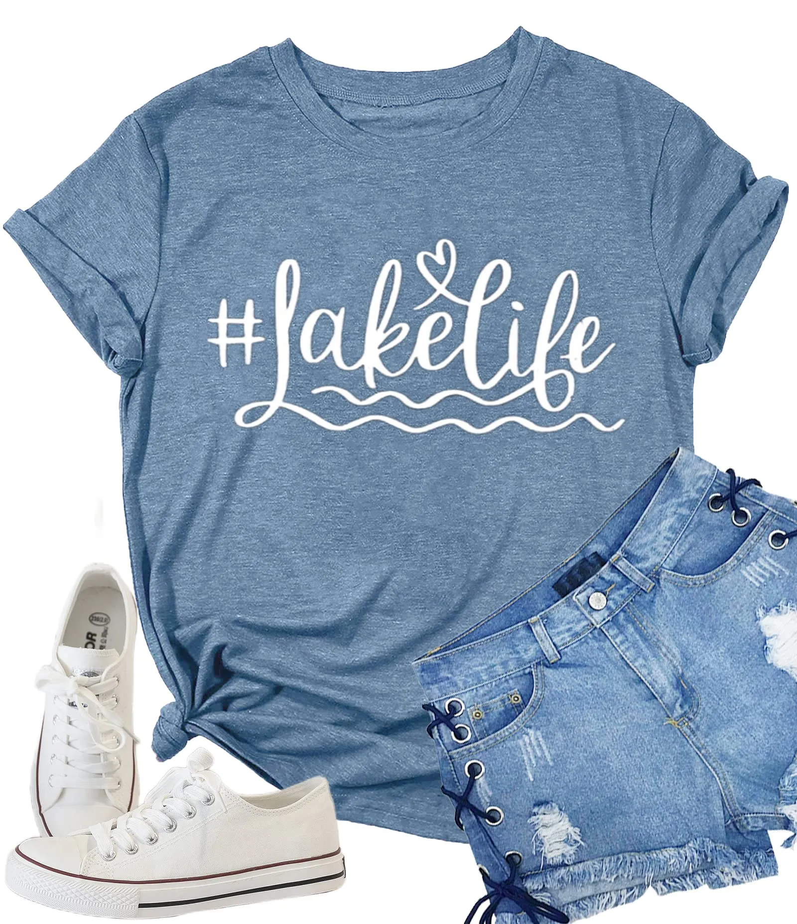 Womens Graphic Tees Funny Sayings Letter Print Casual Top Workout Basic Tunic Shirt