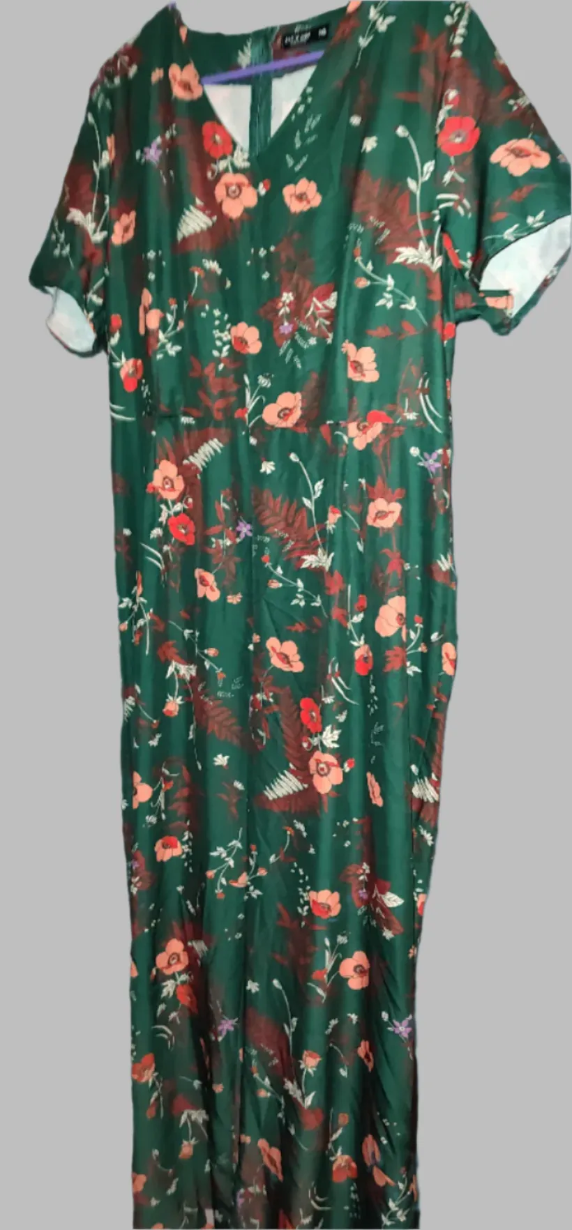 Women's Green Floral Jumpsuit from Shein Curve - size 1XL