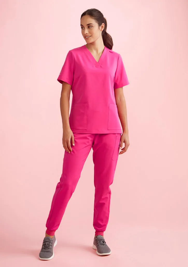 Womens Pink Jogger Scrub Pant