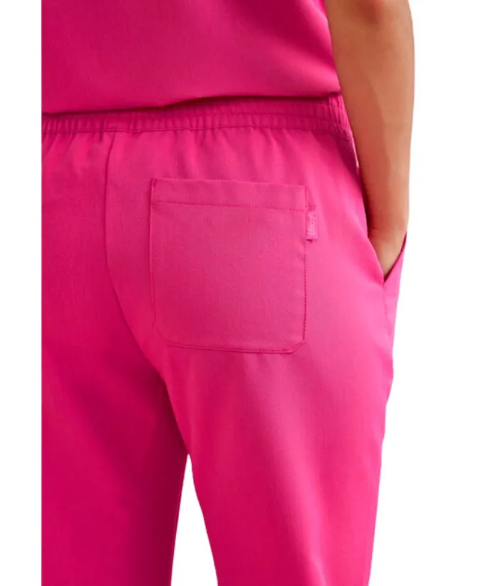 Womens Pink V-Neck Scrub Pant