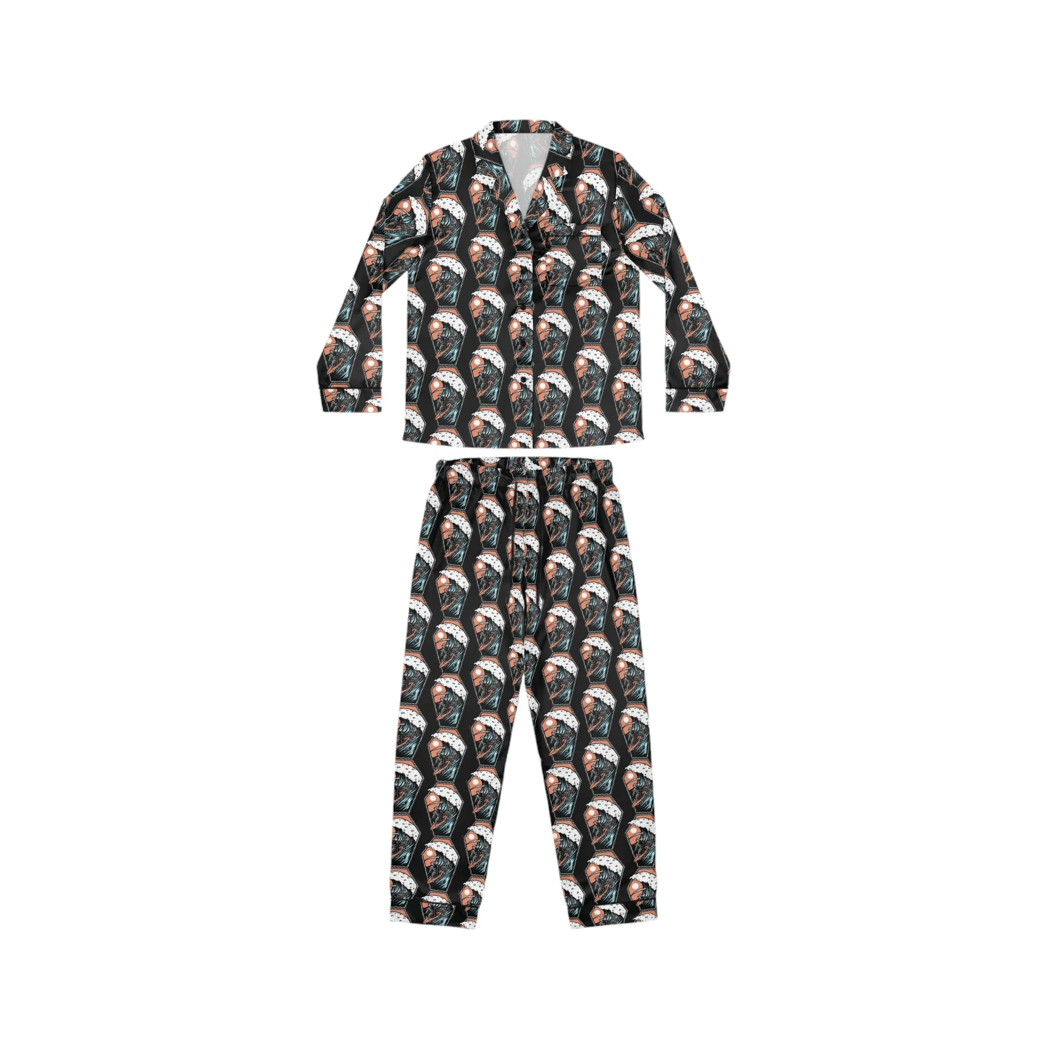 Women's Satin Pajamas (AOP)