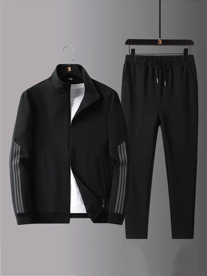 Workout Comfy Plain Long Sleeved Jackets Pants Shirts