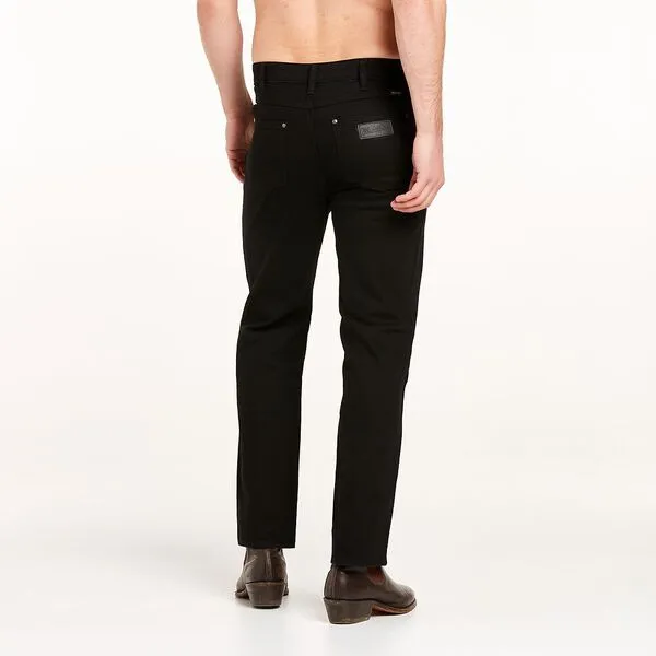 Wrangler Classic Straight Mens Jean Black Rinse
