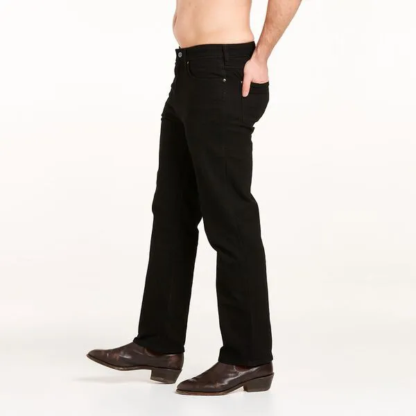 Wrangler Classic Straight Mens Jean Black Rinse