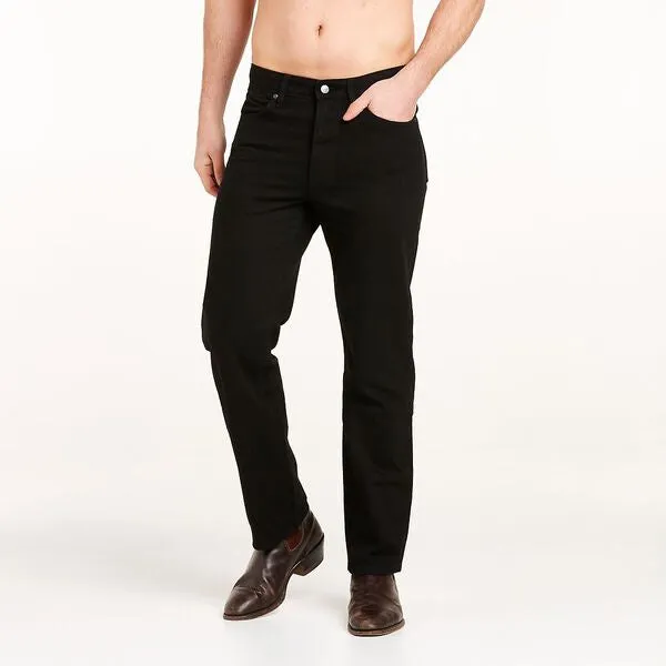 Wrangler Classic Straight Mens Jean Black Rinse