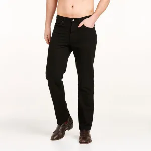 Wrangler Classic Straight Mens Jean Black Rinse